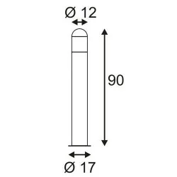 SLV C-POL 231475 lampa stojąca zewnętrzna antracyt