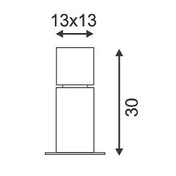 SLV SQUARE POLE 30/60/90 232236, 232246, 232249 alu