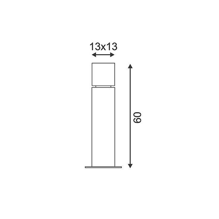 SLV SQUARE POLE 30/60/90 232236, 232246, 232249 alu