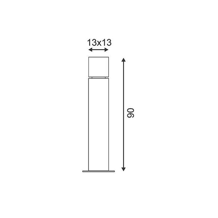 SLV SQUARE POLE 30/60/90 232236, 232246, 232249 alu