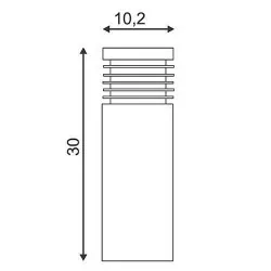 SLV VAP SLIM 30/60/90 230063, 230066, 230069 stainless steel