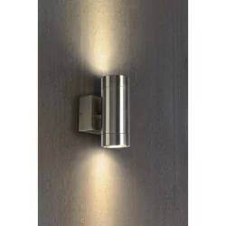 SLV ASTINA STEEL GU10 233302 exterior wall light IP44