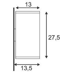 SLV BIG THEO UP-DOWN OUT 229574, 229575 kinkiet IP44 QPAR111