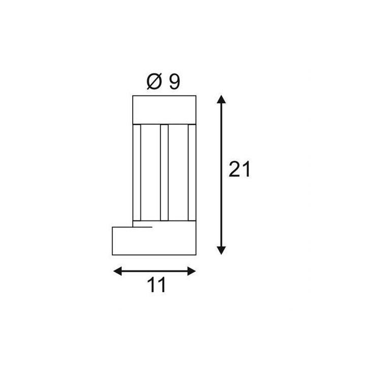 SLV SLOTS wall LED 231807 rust