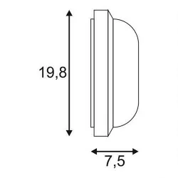 SLV TERANG 200 229931/5 lampa LED 11W IP44