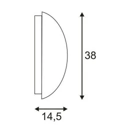 SLV MERIDIAN 2 230444, 230445 kinkiet IP44