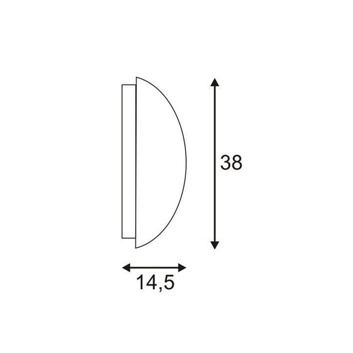 SLV MERIDIAN 2 230444, 230445 wall light IP44