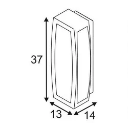 SLV MERIDIAN BOX 2 230655, 230657 kinkiet IP54