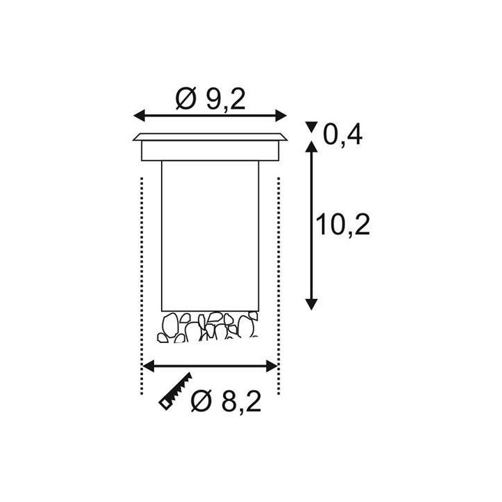 SLV DASAR LED HV 233520 IP67 stainless steel 316
