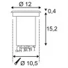 SLV SOLASTO 120 227680 GU10 round exterior ground light