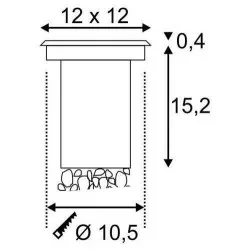 SLV SOLASTO 227684 GU10 square exterior ground light