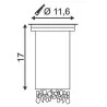 SLV 228430 DASAR EXACT 116 230V stainless steel 316