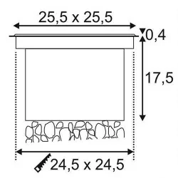 SLV DASAR LED LV 233500 12V IP67 stainless steel 316