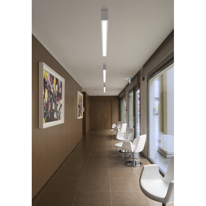 LINEA LIGHT BOX 8259 &ndash; white, elongated surface ceiling LED light 97cm