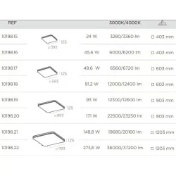 BPM ALTAIR 10198 lampa wpuszczana LED kwadrat