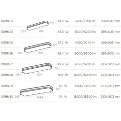 BPM ALTAIR 10198 trimless LED lamp 60cm-150cm