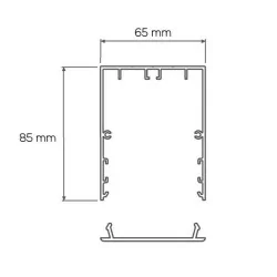 BPM ALAN 10178 oprawa wpuszczana LED bez ramki 65mm