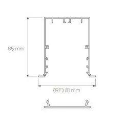 BPM ALAN 10178 oprawa wpuszczana LED z ramką 81mm