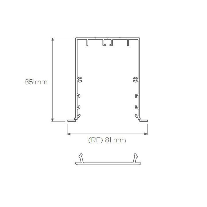 BPM ALAN 10178 oprawa wpuszczana LED z ramką 81mm
