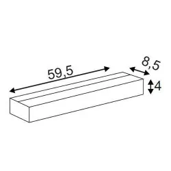 SLV SEDO 14 LED 151781, 151786 60cm 17W alu, white