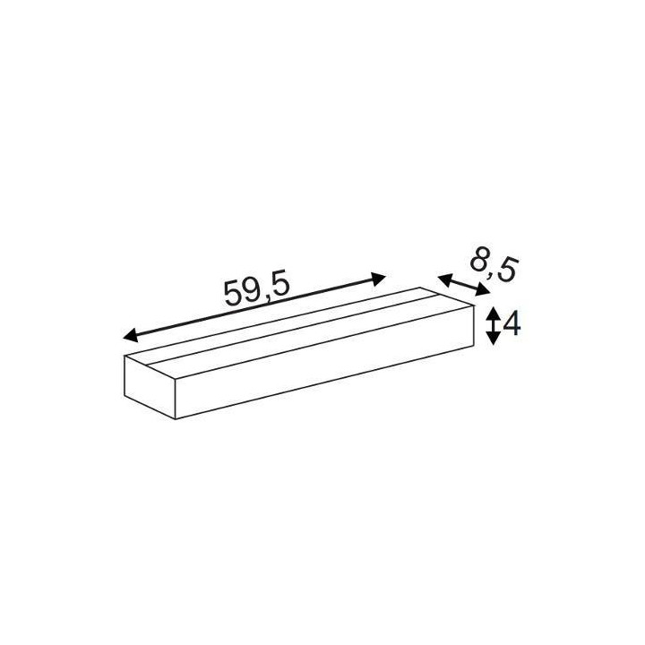 Kinkiet LED SLV SEDO 14 LED 151781, 151786 60cm 17W alu, biały