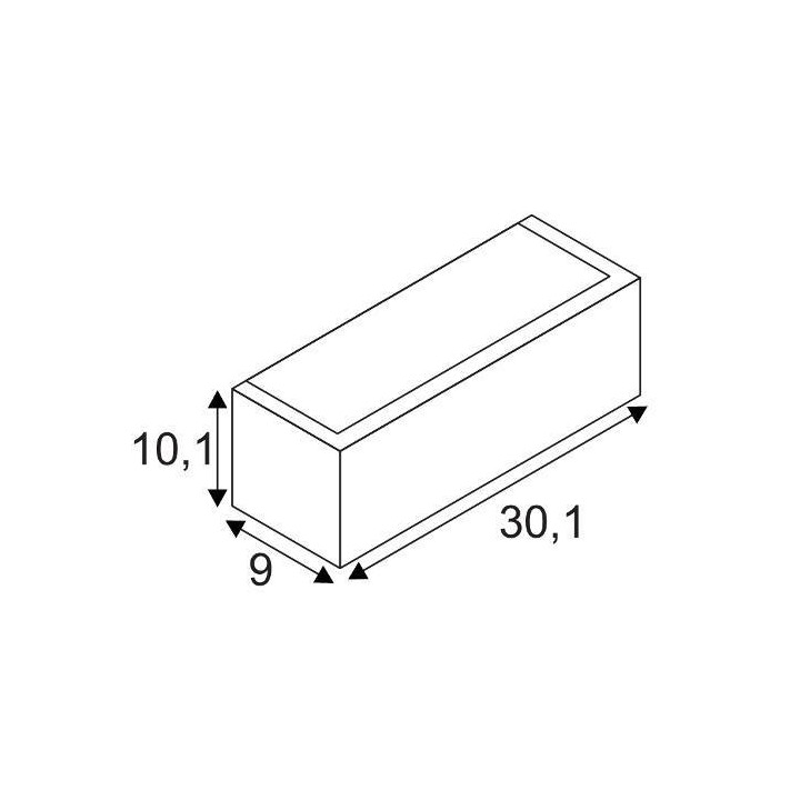Kinkiet 30cm SLV CHROMBO LED 1003316/7 biały, szary