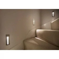 ASTRO Borgo 43 LED schodowa biała, alu, stal nierdzewna