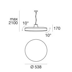 LINEA LIGHT MOVE P 7829, 7830 suspension LED white, black