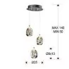 Pendant lamp SCHULLER ROCIO 783753 3 LED chrom