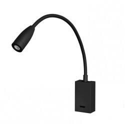LEDS-C4 Decorative BED black wall light LED with switch