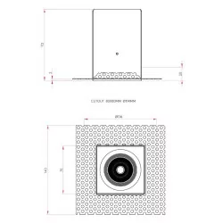 ASTRO Trimless Square LED 5703 Fire Rated Square