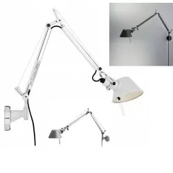 Artemide Tolomeo Parete Extra Halo kinkiet alu, biały, czarny