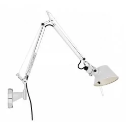 Artemide Tolomeo Parete Extra Halo alu, white, black wall light