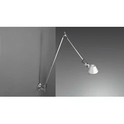 Artemide Tolomeo Braccio aluminium wall light