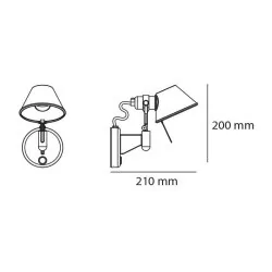 Artemide Tolomeo Micro Faretto LED 8W wall light