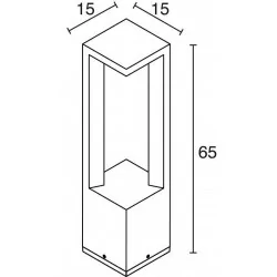 Bollard DOPO ADRANO IP54 LED 8W