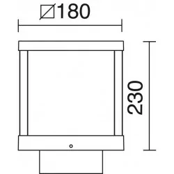 Bollard DOPO ARLEN IP65 LED COB 12W