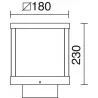 Lampa ogrodowa DOPO ARLEN IP65 LED COB 12W