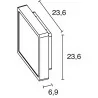 Outdoor wall, surface lamp DOPO BLERA SQUARE LED 20W