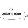 Plafon, kinkiet zewnętrzny IP65 DOPO DELFI LED 13,5W 4000K