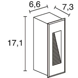 Oprawa wpuszczana zewnętrzna IP65 DOPO DAMBEL LED 3W