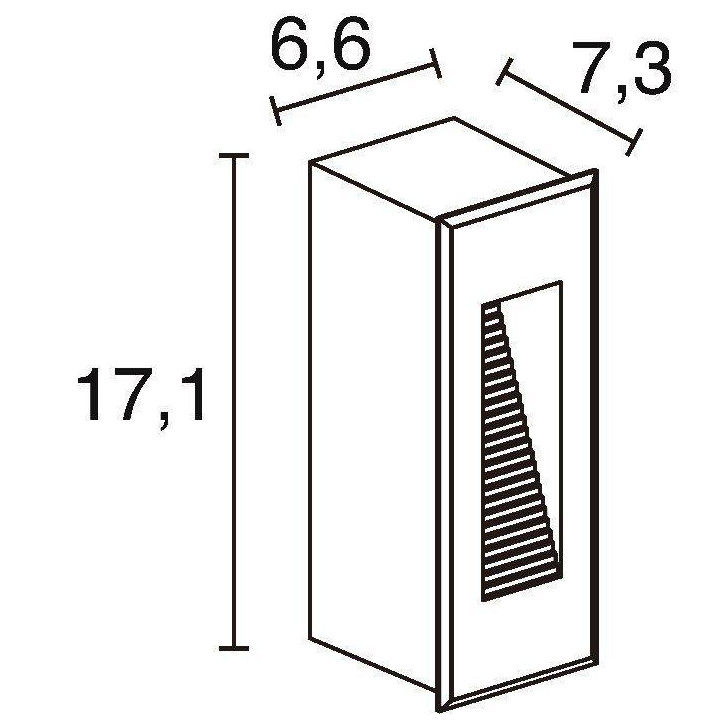 Outdoor recessed lamp DOPO DAMBEL LED 3W