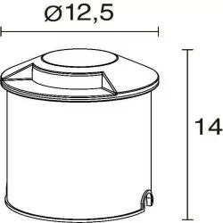 Outdoor recessed lamp IP67 DOPO MARTINA LED 7W 4000K 12,5cm