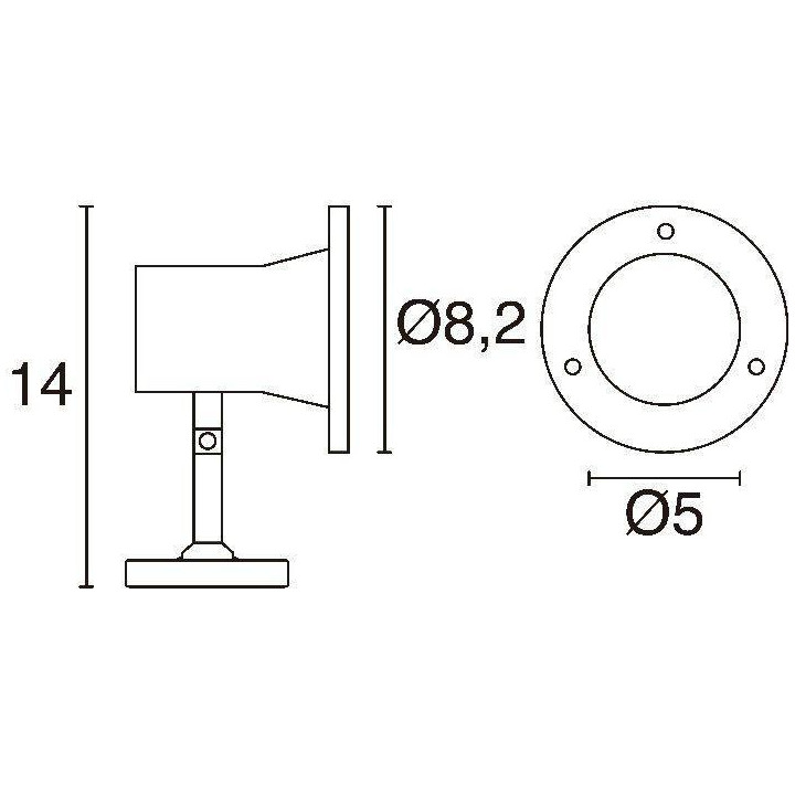 Garden floodlight 12V DOPO SEDNA LED 3W 4000K