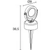 Garden floodlight IP65 DOPO CATANIA LED 7W