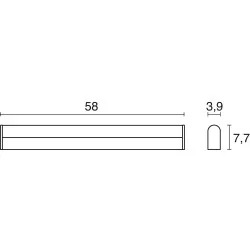 Kinkiet LED IP44 EXO SHEID chrom 58cm