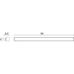 Kinkiet LED IP44 EXO LITS chrom 60cm, 90cm