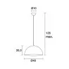 Pendant lamp EXO  MILDRED alu brushed