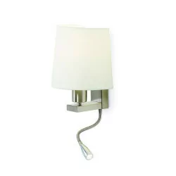 Wall lamp EXO FIRENZE E27 + LED 3W satin nickel