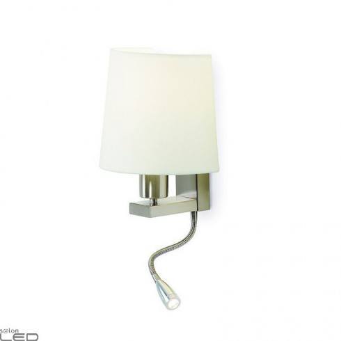 Wall lamp EXO FIRENZE E27 + LED 3W satin nickel